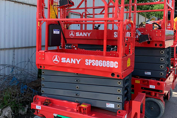 Ножничные самоходные подъёмники Sany Серия DC SPS0608DC (SPS1832DC)